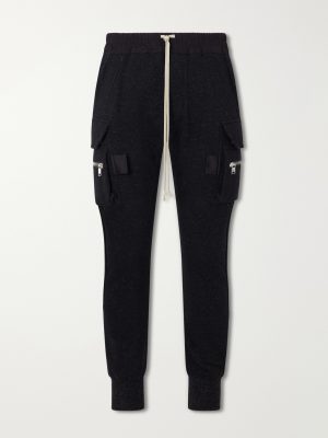 Mastodon Tapered Wool and Cotton-Blend Jersey Sweatpants