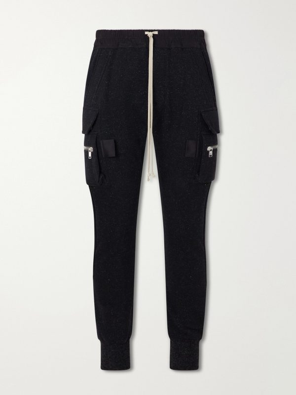 Mastodon Tapered Wool and Cotton-Blend Jersey Sweatpants Mastodon Tapered Wool and Cotton-Blend Jersey Sweatpants
