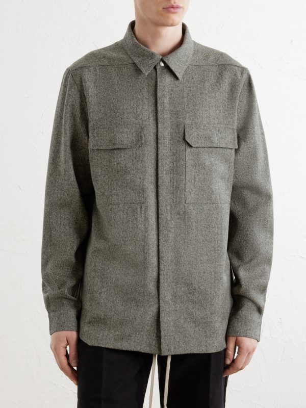 Mélange Wool Overshirt - FR