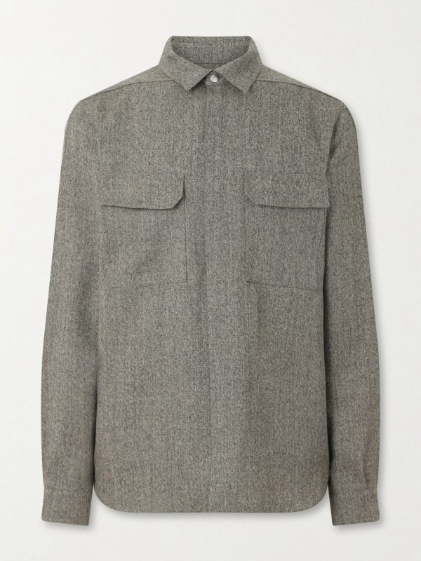 Mélange Wool Overshirt