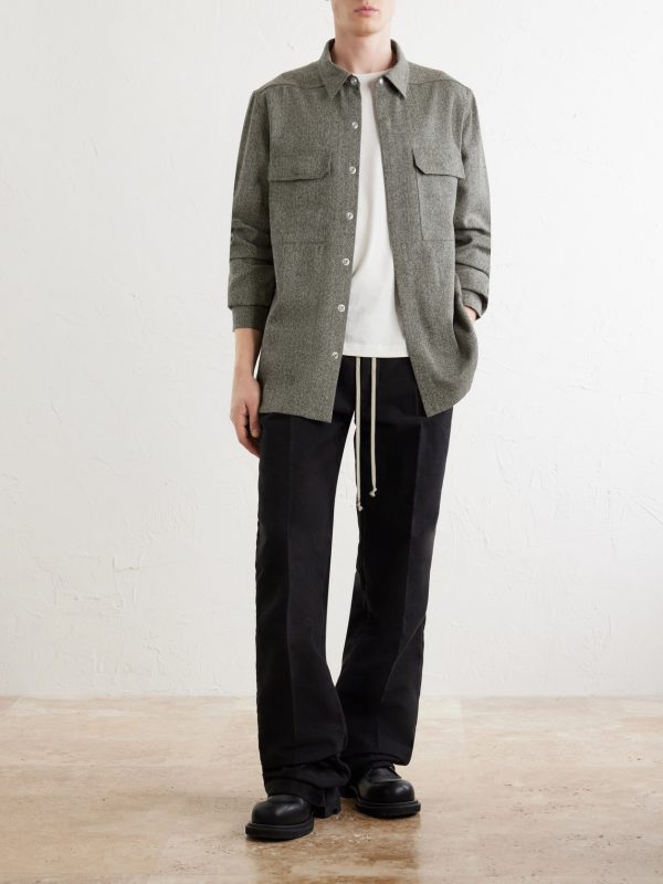 Mélange Wool Overshirt - OU