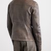 Release Panelled Full-Grain Leather Jacket - BK Release Panelled Full-Grain Leather Jacket - BK