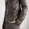 Release Panelled Full-Grain Leather Jacket - CU Release Panelled Full-Grain Leather Jacket - CU