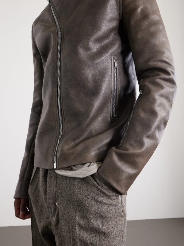 Release Panelled Full-Grain Leather Jacket - CU Release Panelled Full-Grain Leather Jacket - CU