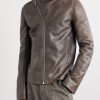 Release Panelled Full-Grain Leather Jacket - FR Release Panelled Full-Grain Leather Jacket - FR