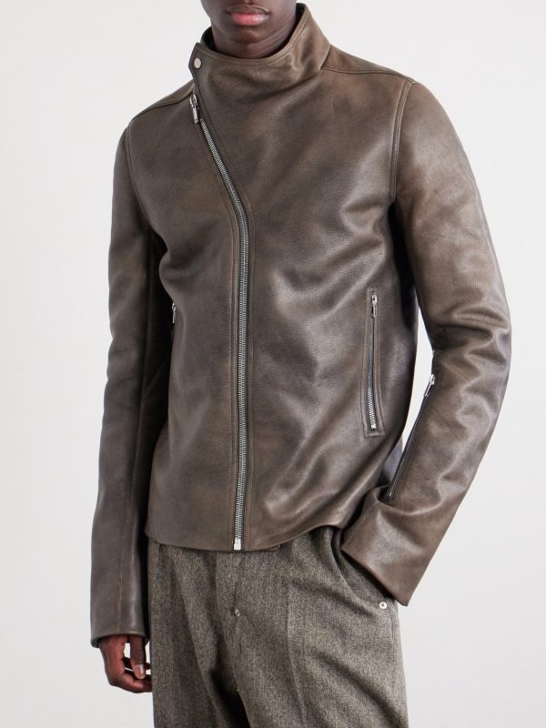 Release Panelled Full-Grain Leather Jacket - FR Release Panelled Full-Grain Leather Jacket - FR