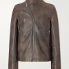 Release Panelled Full-Grain Leather Jacket Release Panelled Full-Grain Leather Jacket