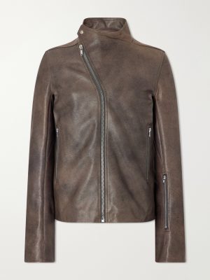 Release Panelled Full-Grain Leather Jacket Release Panelled Full-Grain Leather Jacket