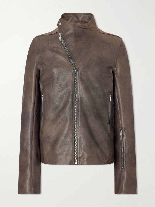Release Panelled Full-Grain Leather Jacket Release Panelled Full-Grain Leather Jacket