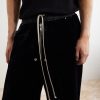 Bela Wide-Leg Drawstring Velour Trousers - CU Bela Wide-Leg Drawstring Velour Trousers - CU