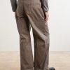 Wide-Leg Cotton-Blend Canvas Trousers - BK Wide-Leg Cotton-Blend Canvas Trousers - BK
