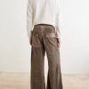 Bela Wide-Leg Drawstring Velour Trousers - BK Bela Wide-Leg Drawstring Velour Trousers - BK