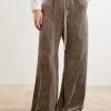 Bela Wide-Leg Drawstring Velour Trousers - FR Bela Wide-Leg Drawstring Velour Trousers - FR