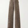 Bela Wide-Leg Drawstring Velour Trousers Bela Wide-Leg Drawstring Velour Trousers