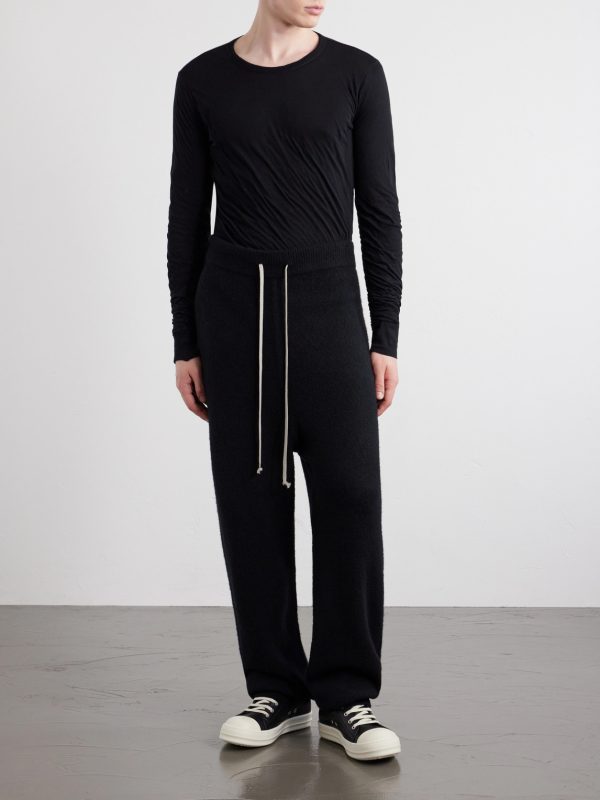 Straight-Leg Knitted Cashmere-Blend Sweatpants - OU Straight-Leg Knitted Cashmere-Blend Sweatpants - OU