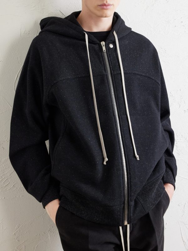 Washed Wool and Cotton-Blend Zip-Up Hoodie - CU