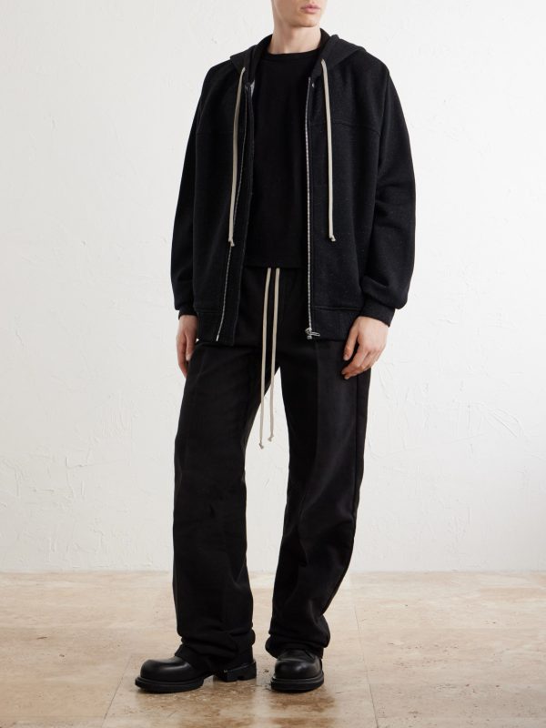 Washed Wool and Cotton-Blend Zip-Up Hoodie - OU