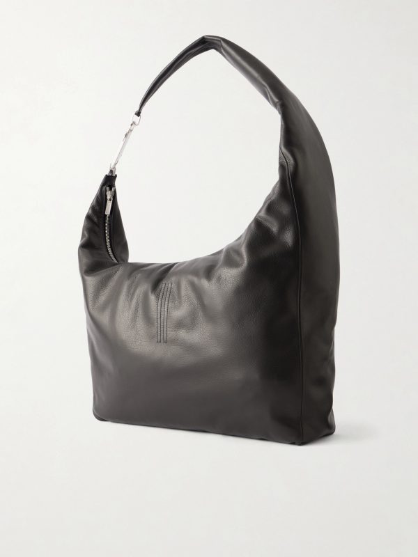 Gemini Leather Messenger Bag - BK