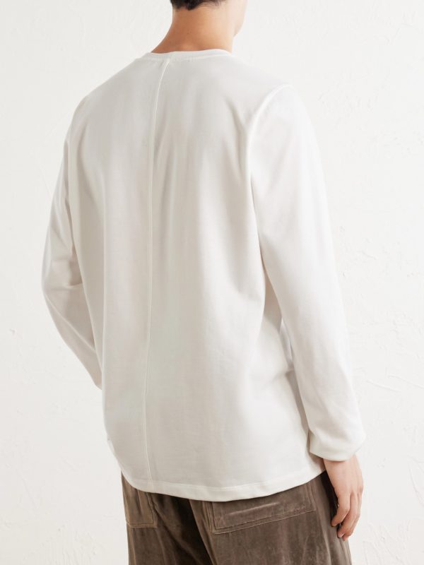 Crewneck Cotton-Jersey Shirt - BK Crewneck Cotton-Jersey Shirt - BK