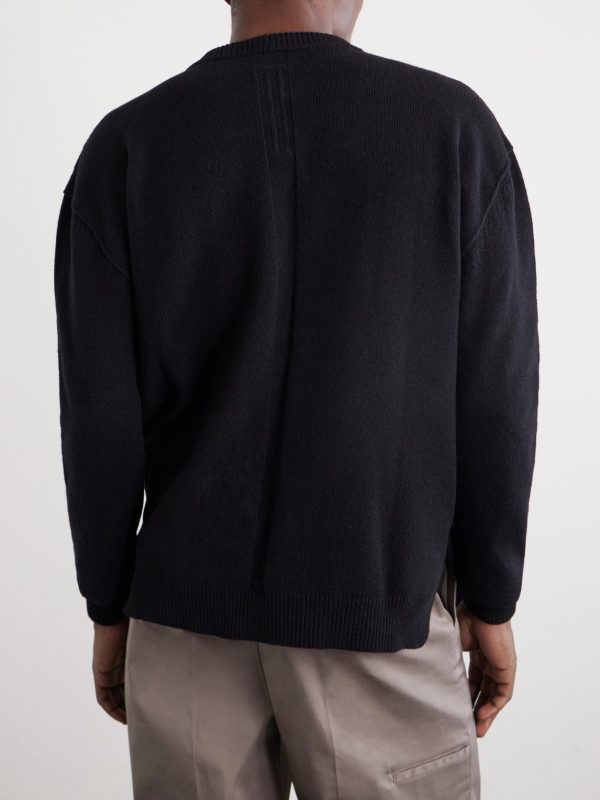 Cashmere-Blend Knitted Sweater - BK
