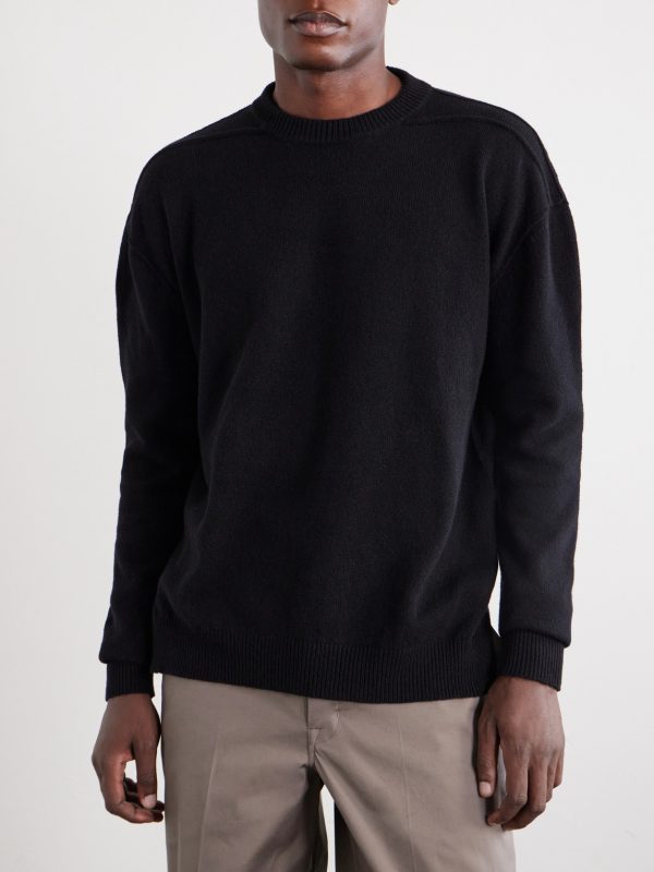 Cashmere-Blend Knitted Sweater - FR