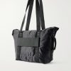 Trolley Canvas-Trimmed Shell Tote - BK