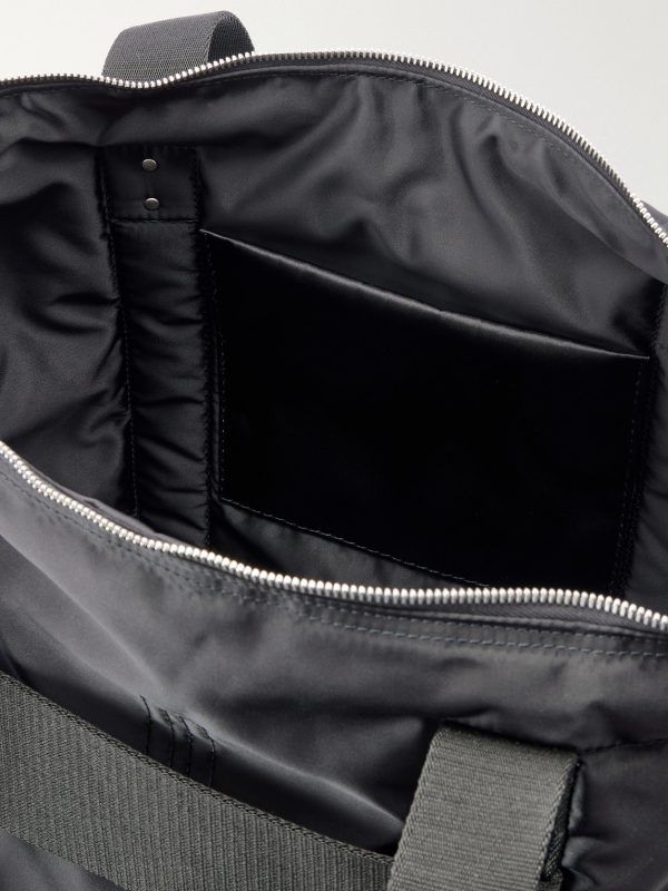 Trolley Canvas-Trimmed Shell Tote - E1