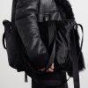 Trolley Canvas-Trimmed Shell Tote - E2