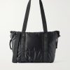 Trolley Canvas-Trimmed Shell Tote