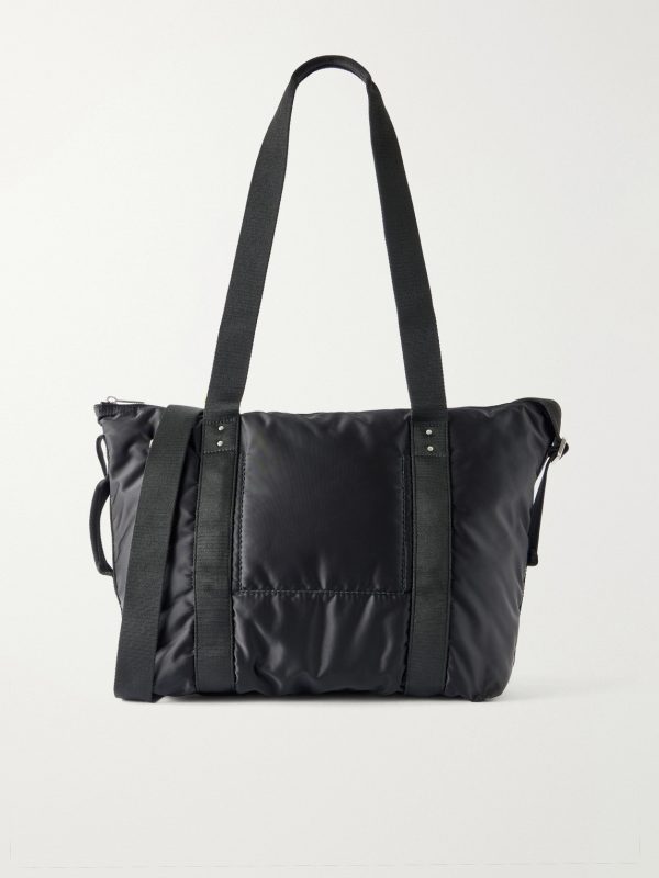 Trolley Canvas-Trimmed Shell Tote