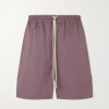 Boxer Straight-Leg Stretch-Cotton Canvas Drawstring Shorts