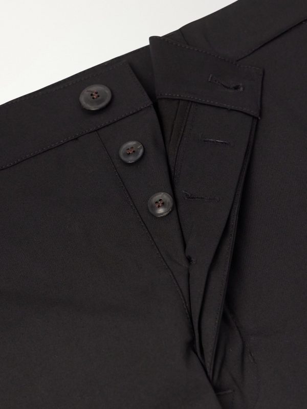 Wide-Leg Cotton-Blend Canvas Trousers - E1 Wide-Leg Cotton-Blend Canvas Trousers - E1