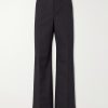 Wide-Leg Cotton-Blend Canvas Trousers Wide-Leg Cotton-Blend Canvas Trousers