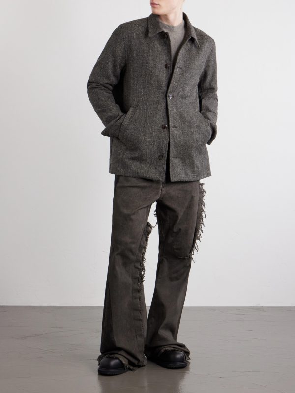 Brad Wool and Linen-Blend Jacket - OU Brad Wool and Linen-Blend Jacket - OU