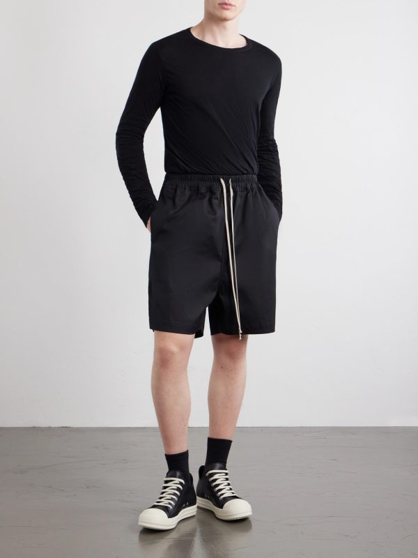 Boxer Straight-Leg Cotton-Blend Canvas Drawstring Shorts - OU Boxer Straight-Leg Cotton-Blend Canvas Drawstring Shorts - OU