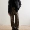 Geth Wide-Leg Leather Trousers - OU Geth Wide-Leg Leather Trousers - OU