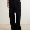 Stefan Flared Grain De Poudre Wool Cargo Trousers - FR Stefan Flared Grain De Poudre Wool Cargo Trousers - FR