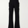 Stefan Flared Grain De Poudre Wool Cargo Trousers Stefan Flared Grain De Poudre Wool Cargo Trousers