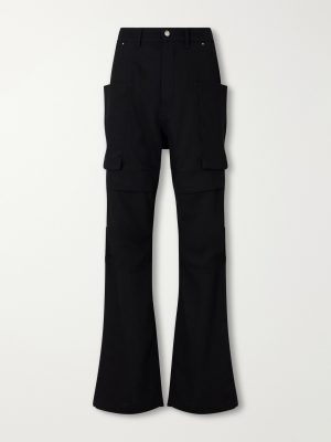 Stefan Flared Grain De Poudre Wool Cargo Trousers