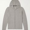 Cashmere-Blend Felt Zip-Up Hoodie Cashmere-Blend Felt Zip-Up Hoodie