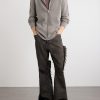 Cashmere-Blend Felt Zip-Up Hoodie - OU Cashmere-Blend Felt Zip-Up Hoodie - OU