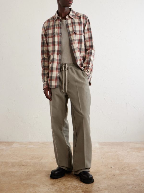 Dietrich Straight-Leg Cotton-Twill Drawstring Trousers - OU Dietrich Straight-Leg Cotton-Twill Drawstring Trousers - OU