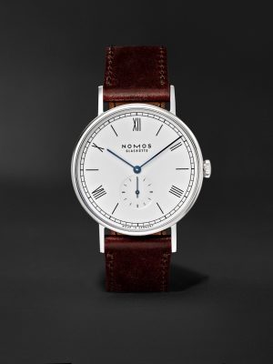 Ludwig Hand-Wound 38mm Stainless Steel and Leather Watch, Ref. 237