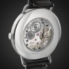 Metro 38 Date Hand-Wound 38.5mm Stainless Steel and Leather Watch, Ref.No. 1102 - BK Metro 38 Date Hand-Wound 38.5mm Stainless Steel and Leather Watch, Ref.No. 1102 - BK