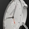 Metro 38 Date Hand-Wound 38.5mm Stainless Steel and Leather Watch, Ref.No. 1102 - CU Metro 38 Date Hand-Wound 38.5mm Stainless Steel and Leather Watch, Ref.No. 1102 - CU