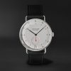 Metro 38 Date Hand-Wound 38.5mm Stainless Steel and Leather Watch, Ref.No. 1102 Metro 38 Date Hand-Wound 38.5mm Stainless Steel and Leather Watch, Ref.No. 1102