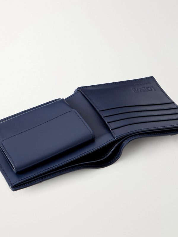 Puzzle Edge Colour-Block Full-Grain Leather Bifold Wallet - E1 Puzzle Edge Colour-Block Full-Grain Leather Bifold Wallet - E1