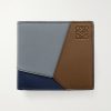 Puzzle Edge Colour-Block Full-Grain Leather Bifold Wallet Puzzle Edge Colour-Block Full-Grain Leather Bifold Wallet