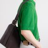 Loop Large Logo-Debossed Leather Shoulder Bag - CU