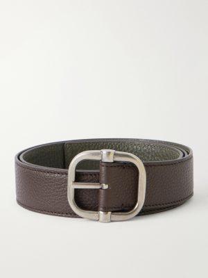3.5cm Reversible Full-Grain Leather Belt